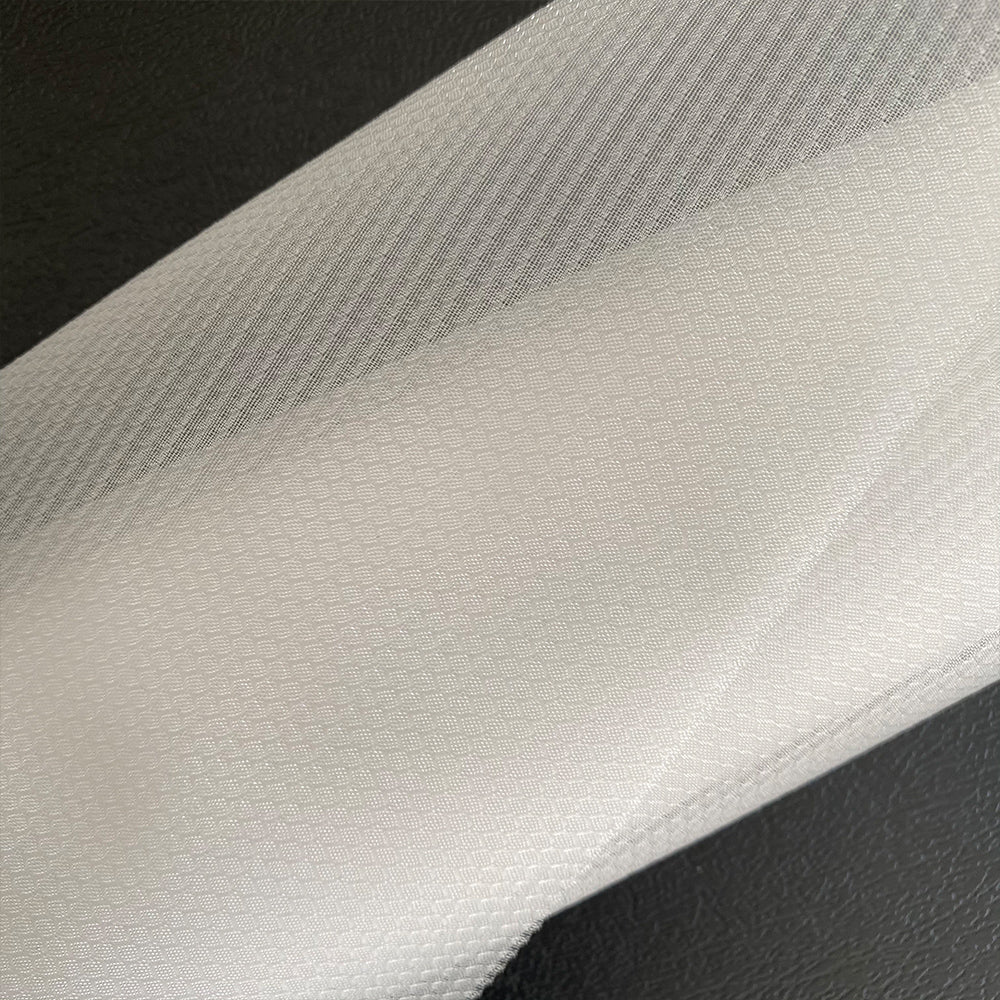 Jacquard Nylon Mesh For Shoes White