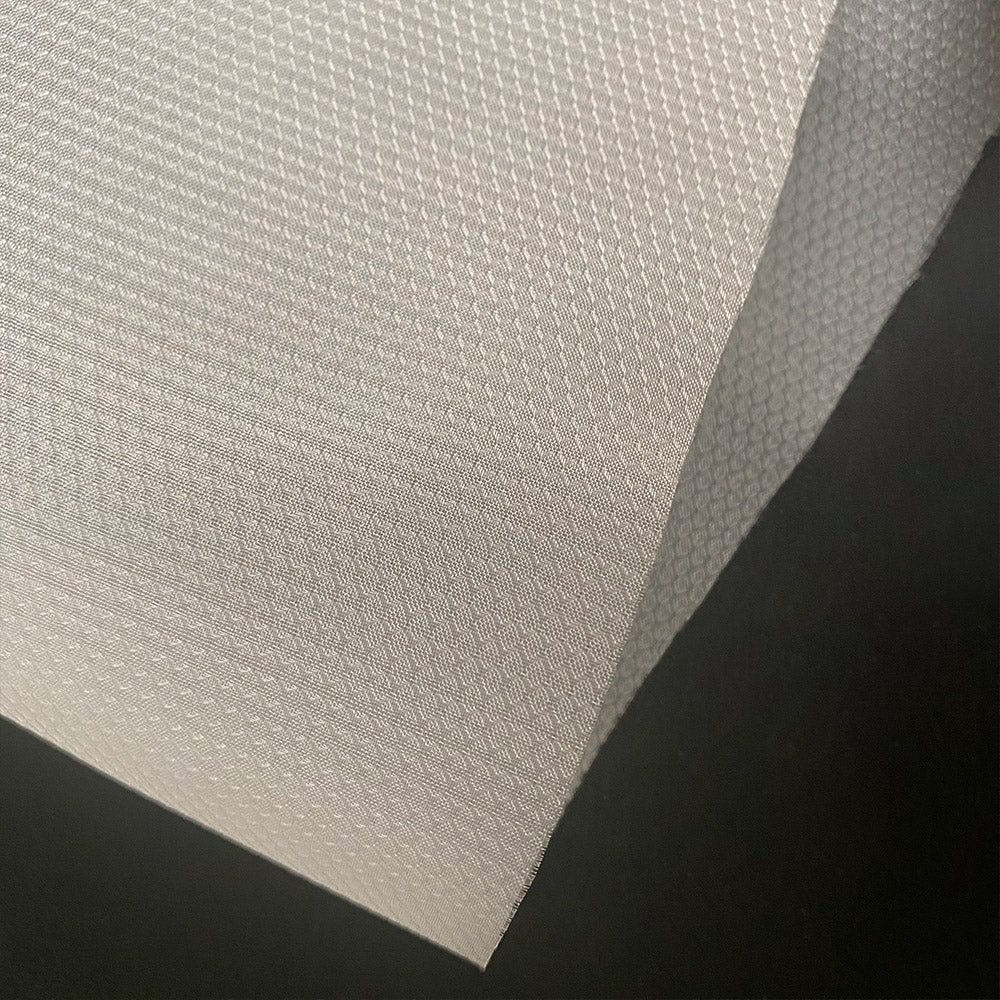 Jacquard Nylon Mesh For Shoes White